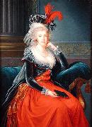 elisabeth vigee-lebrun Portrait of Maria Carolina of Austria  Queen consort of Naples oil painting reproduction
